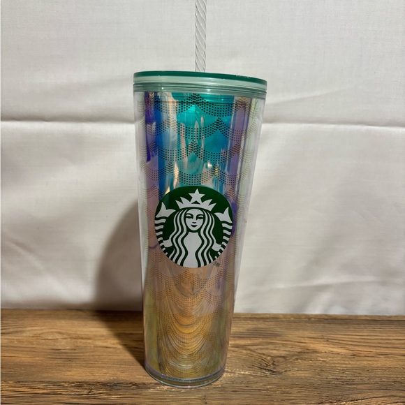 Starbucks Other - Starbucks Multicolor Tumbler with Green Lid